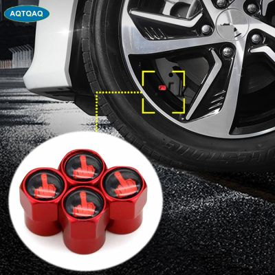 4Pcs/Set Red anodized Tire valve stem Caps Aluminium Middle Finger Individuality Stem Dust Covers for Car Tires Decorative Caps