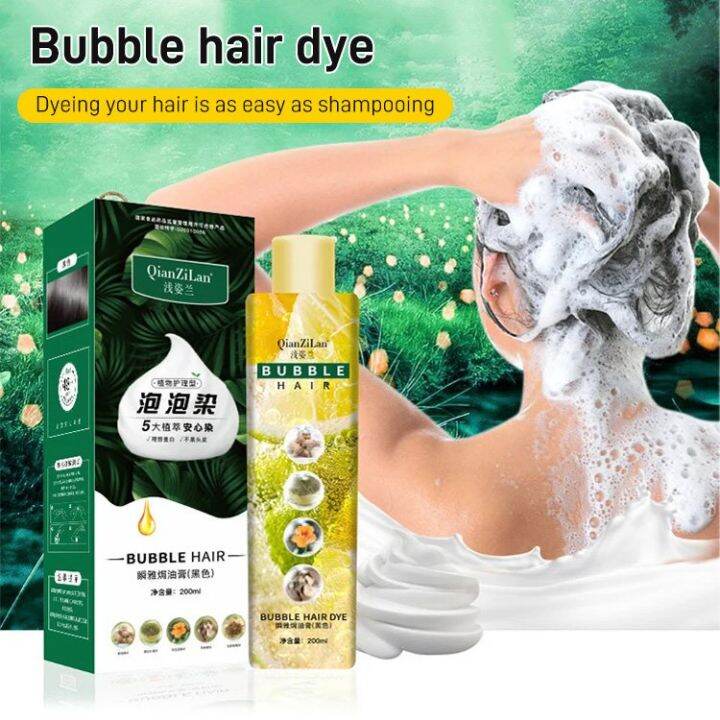 vivi lifestyle Pure Plant Bubble Hair Dye Can Cover Gray Hair Lazy