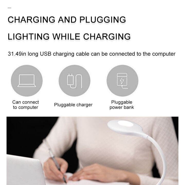 คลังสินค้าพร้อม-zir-mall-ไฟอ่านหนังสือ-led-ต้นฉบับพร้อมคลิป-usb-ชาร์จไฟหนังสือป้องกันดวงตา28-leds-คอยืดหยุ่นโคมไฟเตียงกลางคืนการควบคุมแบบสัมผัสแบบพกพาที่หนีบโคมไฟตั้งโต๊ะสำหรับหัวเตียง