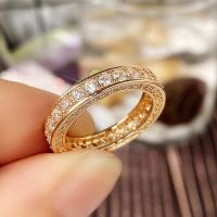 {BUSA Fashion Accessories} 2023ใหม่สีทอง18K สำหรับผู้หญิง39; S ชุดแหวนพร้อมแหวนแฟชั่นเพชรสังเคราะห์สดใสเครื่องประดับวงแหวนหมั้นงานแต่งงาน