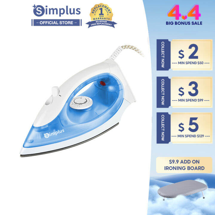 Simplus Electric Steam Iron Garment Steamer 110ml 1300W Portable