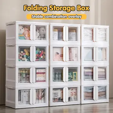 Large Capacity Storage Box, Foldable Portable Plastic Clothes Toy