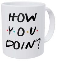 【High-end cups】 I 39; M Joey How You Doin Friends 11ออนซ์แก้วกาแฟตลก350Ml ถ้วยชานม