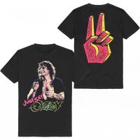 ~ เสื้อยืด Ozzy Osborne Just Say Ozzy 90S สีดํา สไตล์วินเทจ