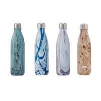 ♟  Cup Manufacturer European and Wood Grain Personality Coke Bottle Wholesale Printed