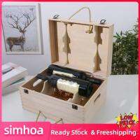 Simhoa เคสพกพาไวน์กล่องเก็บของขวดไวน์สำหรับการเฉลิมฉลองวันเกิดงานแต่งงาน