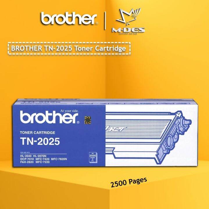 100 Original Brother DR2025 Drum Cartridge (12,000 Page Yield) For