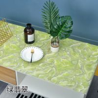 ❍▼┅Coffee table Tablecloth Waterproof pvc INS Soft glass modern simple imitation marble desk mat