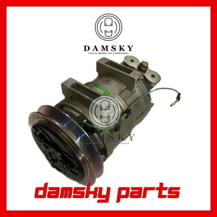 Kompresor Compressor AC Mobil Alat Berat HITACHI 300 1B 24v Zexel SWJ