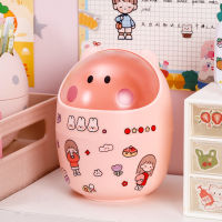 STOMMIHO Trash Bin Storage Box Cute Desktop Trash Can Desk Waste Container Office Household Accessories Waste Bins Holder Storag