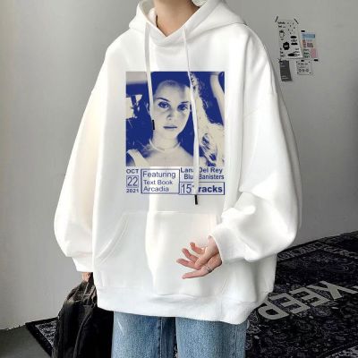 Lana Del Rey Blue Banisters Music Album Print Hoodie Men Casual Loose Hoodies Sweatshirt Retro Gothic Pullover Streetwear Size XS-4XL