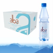 Thùng 24 chai nước khoáng thiên nhiên không gas Alba 500ml