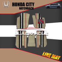 Honda City  5Door/Hatchback ปี 2020 - ปีปัจจุบัน Blackhole Trap Line Mat Edge (Set ชุดภายในห้องโดยสาร)