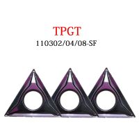 TPGT110308 TPGT เม็ดมีดกลึงดั้งเดิม 10PCS TPGT110302 YNG151 TPGT110304 SF YNG151C เครื่องกลึง CNC เครื่องตัดเครื่องมือ