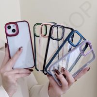 เคส ขอบสีหลังใส6สี OP A3S A5S A5 A7 A12 F9