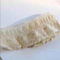 2 Meters/lot 6.7cm Width Exquisite Cotton Embroidery Trim Elastic Openwork Clothing Accessories