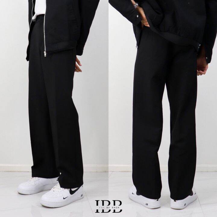 baggy-pants-กางเกงแสล็คทรงกระบอกกลาง