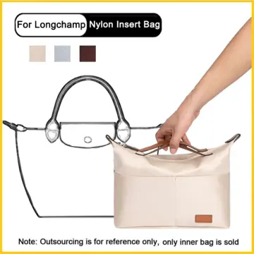 LouisWill Felt Insert Bag Cosmetic Bag Handle Bag Liner Bag Organizer Felt  Cloth Makeup Bag Support Handbag lining Portable Insert Purse Bags Fits For  Longchamp Handbag