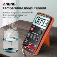 ZZOOI ANENG AN113A Digital Multimeter True RMS with Temperature Tester 4000 Counts Auto-Ranging AC/DC Transistor Voltage Meter Tool