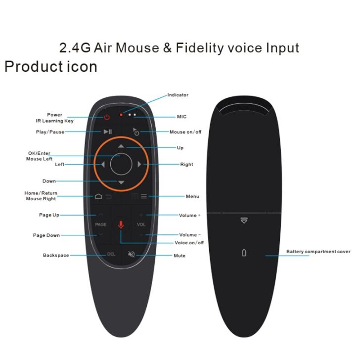 kebidu-g10bts-wireless-air-mouse-bluetooth-5-0-remote-control-17-key-smart-air-mouse-built-in-gyroscope-for-android-tv-box-phone