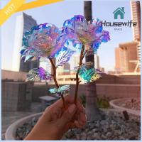 HOUSEWIFE SPACE 3Pcs คนรักการ วันแม่ในวันหยุด วันวาเลนไทน์ ช่อดอกไม้จำลอง ของขวัญวันเกิดหนึ่งชิ้น ดอกไม้ประดิษฐ์ประดิษฐ์ กุหลาบกุหลาบกุหลาบ ตกแต่งบ้านตกแต่ง กุหลาบที่มีสีสัน