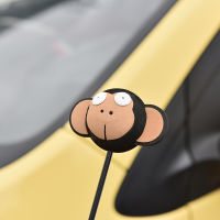 Car Cute Big Eyes Monkey Antenna Topper Eva Decorative Topper Balls