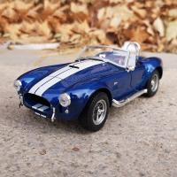 ของขวัญสำหรับเด็ก1:24รถฟอร์ด Shelby Cobra 427 S/C 1965จำลองโมเดลรถยนต์สปอร์ตโลหะหล่อขึ้นรูปยานพาหนะของเล่นโลหะ