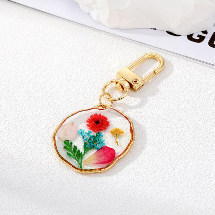 real-plant-keyring-car-airpods-box-keychains-flower-leaf-bag-keychains-botanical-key-accessories-nature-inspired-keychains-gift-worthy-key-fobs-natural-daisy-keyring-artificial-flowers-keychains-plant