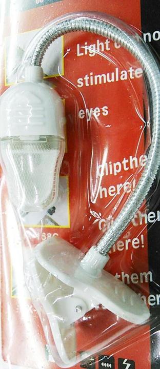 steve-accessoryโคมไฟหนีบเล็ก-คอบิดงอได้ไฟled-1w-รุ่น-qx-002