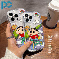 สบู่เคสโทรศัพท์โปร่งใส TPU รูปการ์ตูนสำหรับ VIVO Y95ใหม่ Y91C Y91 Y85 Y77 Y74S Y76ทนทานป้องกันการตกและกันกระแทก