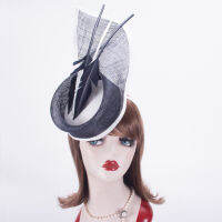 Womens Kentucky Derby Sinamay Fascinators Wedding Church Racing Hats Headband Headpiece T440