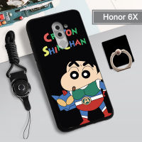 เคสสำหรับหัวเหว่ยนุ่ม6X Honor/GR5-2017เคสโทรศัพท์คลุมทั้งหมดกล่องทาสีป้องกันการตกป้องกันรอยขีดข่วนฝามีที่ถือวงแหวนและเชือกสำหรับโทรศัพท์