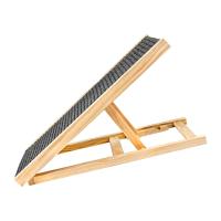 Wood Dog Ramp บันไดสัตว์เลี้ยงแบบพกพากันลื่นสำหรับโซฟาในร่ม