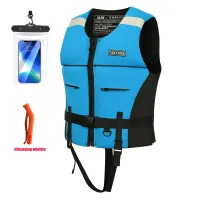 New Neoprene Adult Lifejacket Portable Mens Womens Water Sports Buoyancy Pocket Vest Swimming Surfing Kayak Fishing Lifejacket  Life Jackets