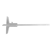 Depth Vernier Caliper High Carbon Steel Measuring Tool 150 mm Metric for Depth Measurements 0.02mm Resolution with storage box