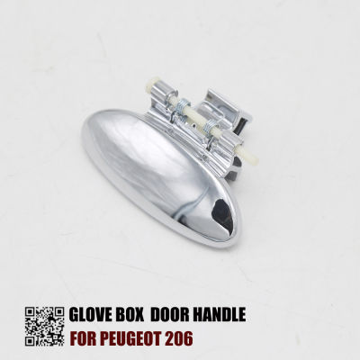 OKC CHROME GLOVE BOX DOOR HANDLE FOR PEUGEOT 206