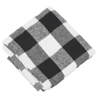 Checkered Tablecloth Cotton Black and White Plaid Fashion Design, Suitable for Family Dinner Christmas Birthday Party Table Home Decoration