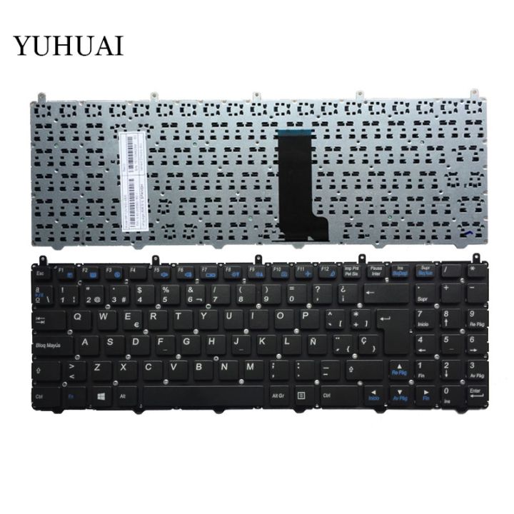 new-spanish-keyboard-for-hasee-dns-clevo-k610c-k650d-k590c-k570n-sp-laptop-keyboard-without-frame