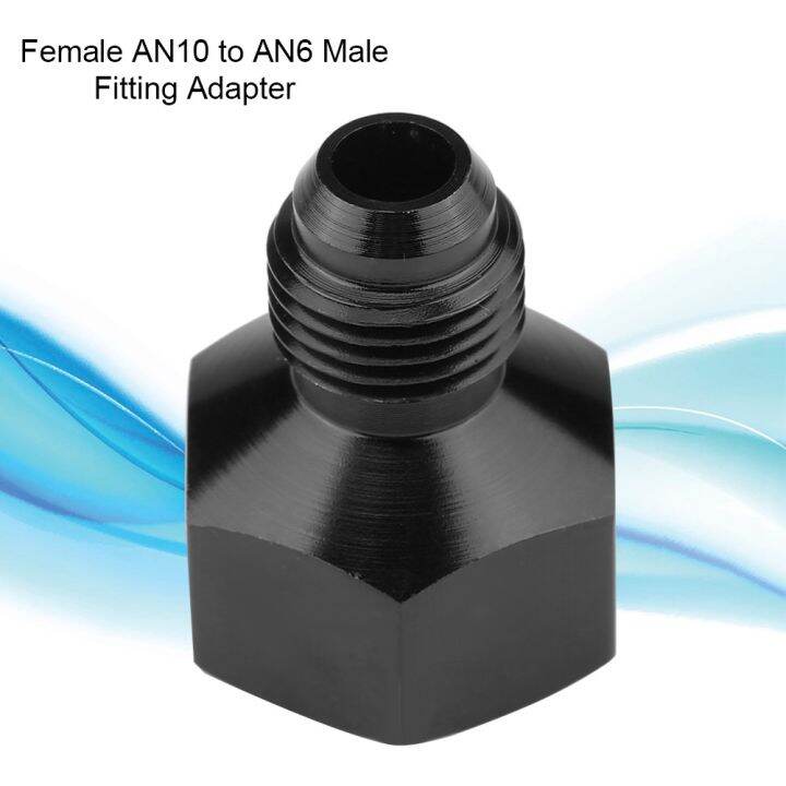 Fuel Oil Fitting Adapter Aluminum Alloy Female AN10 to AN6 Male Flare