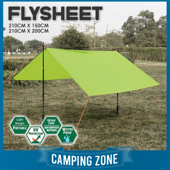 Flysheet Camping Waterproof Camping Canopy Tarp Tent Tarp Fly Sheet ...