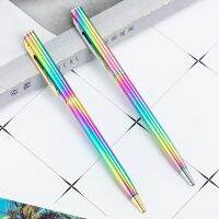 1 Piece Creative Multicolor Ballpoint Pen Business Metal Office Rotate Pens School Stationery Office Supplies Pens