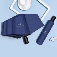 DH HOMEร่มกันฝน Umbrella ร่มกันแดด กัน UV ร่มกันยูวี ร่มพับได้ ร่มแคปซูล ร่มแฟชั่น พกพาง่าย มีสีดำ สีน้ำเงิน สีเขียว