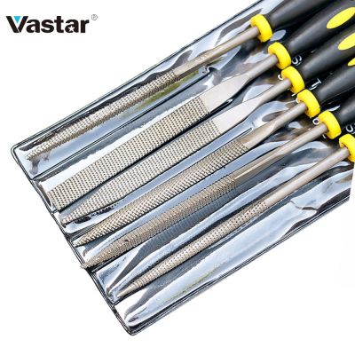 Vastar 6x 140mm Mini Metal Rasp Needle Files Set Wood Carving Tools for Steel Rasp Needle Filing Woodworking Hand File Tool