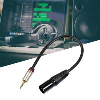 3.5mm To XLR Cable 0.3m 3 Pin Jack To XLR Male Stereo Plug 3.5 To XLR Male Converter Audio Adapter Durable Microphone Connector