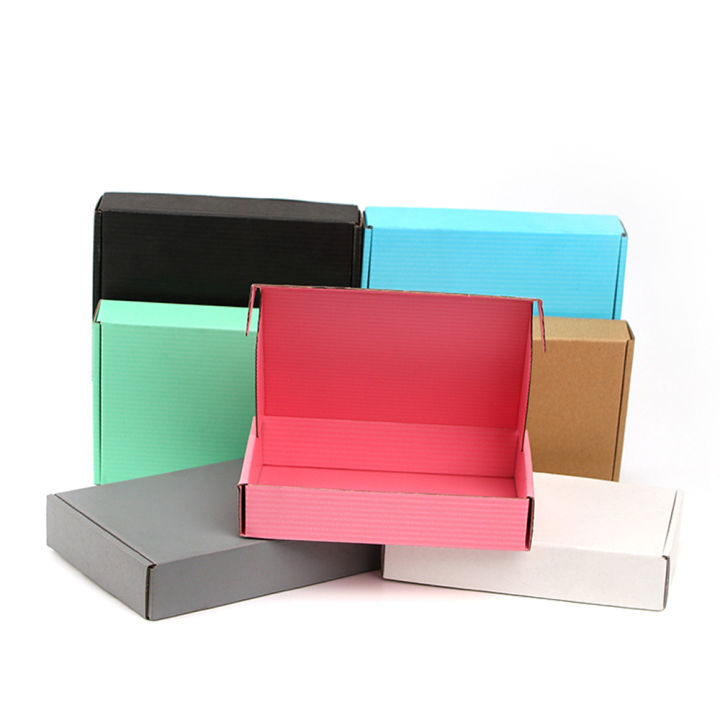 5pcs10pcscolor-gift-box-clothing-transportation-corrugated-packaging-storage-small-carton-carton-custom-size-and-printed-logo