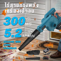 เครื่องเป่าลมไร้สาย199V แบตเตอรี่ 2 ก้อน เครื่องเป่าลม ดูดฝุ่น ล้างแอร์ พลังงานสูง,พร้อมแบตฯและแท่นชาร์จ ถุงเก็บฝ