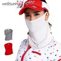 Wellsunny Golf ป้องกันแสงแดดสำหรับผู้หญิงกีฬาเล่น Syal Sutra น้ำแข็งปกคลุม WB003