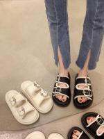 ใหม่รองเท้าแตะฤดูร้อนผู้หญิงลำลองกันลื่น 7702 Birken แฟชั่นพื้นหนา 2023 หัวเข็มขัดสายหนังเย็นใส่ด้านนอก