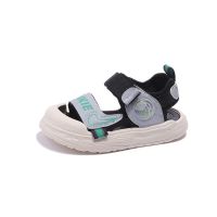 【Ready】? Childrens male sandals Baotou anti-kick 2023 summer 1-3-7 years old soft bottom girl childrens breathable non-slip beach shoes trendy