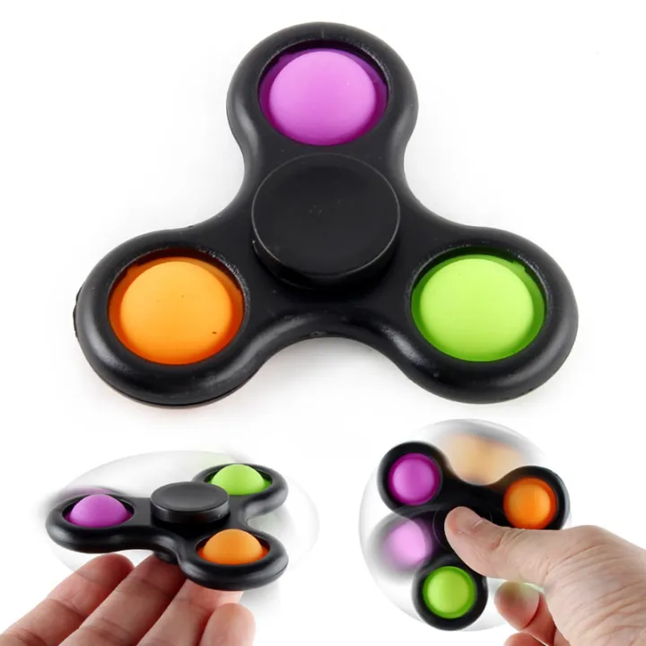 ดันเด้ง Bubble Sensory Fidget Toy 2 In 1 Fidget Hand Spinner การศึกษามินิ  Sensory Fidget ของเล่นความเครียดบรรเทา | Lazada.co.th